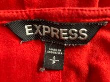 Load image into Gallery viewer, Express Womens Red Long Sleeve V-Neck Mini Dress Size Small