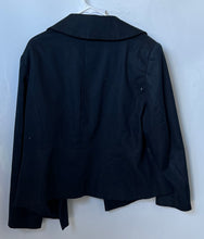 Load image into Gallery viewer, Isabella Womens Blue Long Sleeve Notch Lapel Button Front Jacket Size 18W
