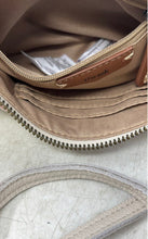 Load image into Gallery viewer, The Sak Womens Beige Leather Inner Pockets Adjustable Strap Crossbody Bag