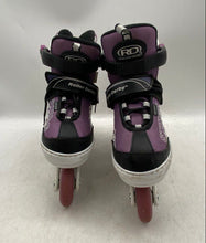 Load image into Gallery viewer, Roller Derby Girls Stryde White Purple Adjustable Inline Skates Size 2-5