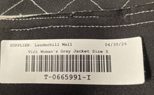 Load image into Gallery viewer, Vici Womens Gray Long Sleeve Asymmetrical Full-Zip Biker Jacket Size Small