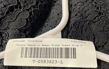 Load image into Gallery viewer, Banana Republic Womens Black Lace 3/4 Bell Sleeve Mini Shift Dress Size 2