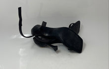 Load image into Gallery viewer, Zara Womens Black Leather Buckle Open Toe Spool Ankle Strap Heels Size EUR 38