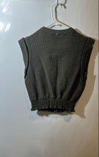 Load image into Gallery viewer, Express Womens Green Sleeveless Smocked Hem Button Front Blouse Top Size XS