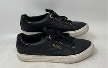 Load image into Gallery viewer, Guess Womens Loven Black Leather Lace-Up Low Top Sneaker Shoes Size 8M