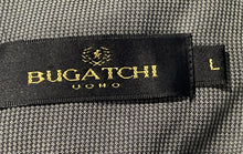 Load image into Gallery viewer, Bugatchi Uomo Mens Gray Long Sleeve Collared Button-Up Shirt Size Large