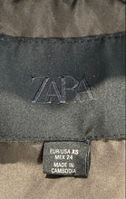 Load image into Gallery viewer, Zara Womens Brown Leather Long Sleeve Collared Regular Fit Full-Zip Jacket Sz XS