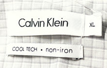 Load image into Gallery viewer, Calvin Klein Mens White Printed Cool Tech Non Iron Button-Up Shirt Size XL
