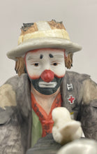 Load image into Gallery viewer, Vintage Flambro Emmett Kelly Jr Watch The Birdie Limited Edition Clown Figurine