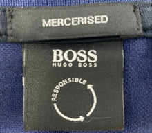 Load image into Gallery viewer, Hugo Boss Mens Blue Cotton Mercerised Responsible Golf Polo Shirt Size XL