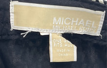 Load image into Gallery viewer, Michael Kors Womens White And Black Monogram Adjustable Baseball Cap One Size