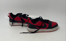 Load image into Gallery viewer, Nike Boys Court Borough Low Recraft Red Leather Lace-Up Sneaker Shoes Size 4