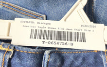 Load image into Gallery viewer, American Eagle Outfitters Womens Blue Denim Stretch Cut-Off Shorts Size 4