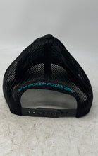Load image into Gallery viewer, Otto Mens Black Blue Adjustable Trucker Snapback Hat One Size