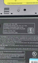 Load image into Gallery viewer, Apex Model PD-450 Silver Gray MP3 JPEG Playback Portable DVD Player Not Tested