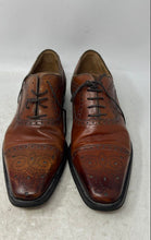 Load image into Gallery viewer, Magnanni Mens Brown Leather Lace-Up Wingtip Oxford Dress Shoes Size 8M