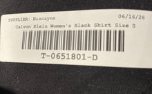 Load image into Gallery viewer, Calvin Klein Womens Black Short Sleeve Collared Pullover Polo Shirt Size Small