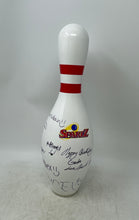 Load image into Gallery viewer, Vintage Sparez Unisex Adults White Red Stripe Full Size Bowling Pin Equipment