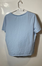 Load image into Gallery viewer, Lacoste Womens Blue Cotton Short Sleeve V-Neck Pullover T-Shirt Size 42
