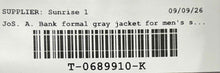Load image into Gallery viewer, Jos. A. Bank Mens Gray Single-Breasted Formal Two-Button Blazer Jacket Size 48R