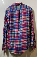 Load image into Gallery viewer, Ralph Lauren Mens Multicolor Plaid Slim Fit Long Sleeve Button-Up Shirt Size M