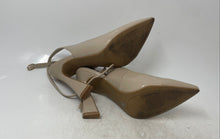 Load image into Gallery viewer, Nine West Womens Teapot Beige Pointed Toe Buckle Ankle Strap Sandals Size 8.5M
