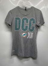 Load image into Gallery viewer, Next Level Womens Gray Miami Dolphins Cancer Challenge 12 Pullover T-Shirt Sz M