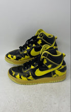 Load image into Gallery viewer, Nike Mens Dunk High 1985 DD9404-001 Black Yellow Print Sneaker Shoes Size 7.5