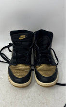 Load image into Gallery viewer, Nike Kids Air Jordan 1 Retro High OG FD1412 Black Gold-Tone Sneaker Shoes Sz 1Y