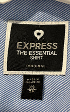 Load image into Gallery viewer, Express Womens Light Blue Long Sleeve The Essential Button-Up Shirt Size XS