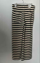Load image into Gallery viewer, Maeve Womens Black White Striped The Colette Wide-Leg Cropped Pants Size 28