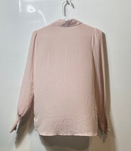 Load image into Gallery viewer, Express Womens Light Pink Long Balloon Sleeve Button Front Blouse Top Size XS