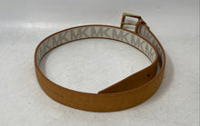 Load image into Gallery viewer, Michael Kors Womens 553734 Beige Brown Monogram Adjustable Fashion Belt Size M
