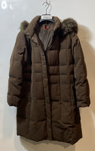 Load image into Gallery viewer, Gallery Womens Brown Long Sleeve Pockets Hooded Full-Zip Puffer Coat Size XL