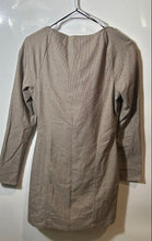 Load image into Gallery viewer, Zara Womens Brown Printed Long Sleeve Square Neck Short Mini Dress Size Medium