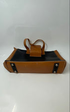 Load image into Gallery viewer, ASR Collection Womens Black Brown Double Handle Shoulder Handbag
