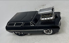Load image into Gallery viewer, Muscle Machines Black Diecast Collectible 1965 Chevelle Wagon Model Car Toy