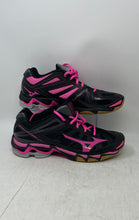 Load image into Gallery viewer, Mizuno Womens Wave Lightning RX3 430168.9013 Black Pink Volleyball Shoes Sz 11.5