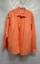 Load image into Gallery viewer, Calvin Klein Mens Orange Long Sleeve Collared Classic-Fit Dress Shirt Size XL