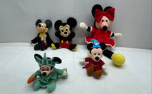 Load image into Gallery viewer, Set Of 5 Pcs Disney Mickey Mouse Multicolor Stuffed Animals Plush Toy