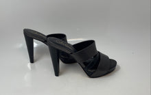 Load image into Gallery viewer, Cole Haan Womens Black Leather Block Heel Slip-On Slide Sandals Size 6 B