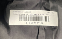 Load image into Gallery viewer, Principe Mens Black Wool Long Sleeve One-Button Blazer Size 44R Made In Italy