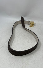 Load image into Gallery viewer, Michael Kors Womens Brown Signature Print Adjustable Buckle Reversible Belt