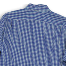 Load image into Gallery viewer, J.Crew Mens Blue White Plaid Print Long Sleeve Button-Up Shirt Size Large