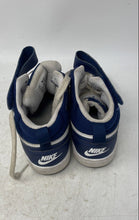 Load image into Gallery viewer, Nike Boys Court Borough Mid 2 CD7782-107 White Blue Basketball Shoes Size 4Y