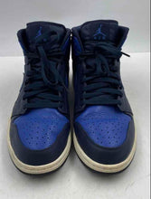 Load image into Gallery viewer, Authentic Nike Mens Air Jordan 1 Mid 554724-412 Blue Black Sneakers Shoes Sz 12