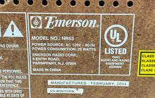 Load image into Gallery viewer, Emerson NR53 Brown Silver Old Style Portable Radio CD Music System Not Tested