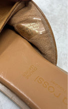 Load image into Gallery viewer, Simona Rossi Womens Brown Leather Open Toe Slip-On Flat Slide Sandals Size 8