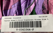 Load image into Gallery viewer, Express Womens Multicolor Floral Print Sleeveless Camisole Blouse Top Size Large