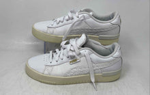 Load image into Gallery viewer, Puma Womens Jada Dboss 391738-01 White Leather Low Top Sneakers Shoes Size 8